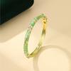 Chinese Style Enamel Flower Bangle Elegant Women's Floral Bracelet Vintage Cloisonne Bangle  Bride