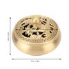 3pcs With Lid Incense Burner Holder Brass Brass Incense Burner  For Home Yoga Spa Decor