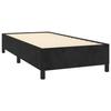 Sommier à lattes avec matelas - Maison Exclusive - Noir - 90x200 cm - Velours - Tête de lit réglable