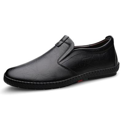 9001 Men'S Shoes Loafer Leather Shoes One-Pedal Lazy Driving Casual Shoes Spring Large Size Low-Top Foot Cover Cowhide Surface Single Shoes