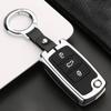For Volkswagen Polo Golf 4 5 6 7 MK7 Tiguan Mk2 Jetta Bora T-ROC T-CROSS Scirocco Galvanized Alloy+Silicone Car Remote Key