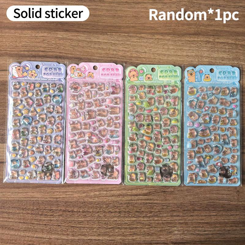2-4pcs 3d Relief Bubble Stickers Cute Rabbit Cartoon Children Diy Stickers Phone Cases Handmade Diy Materials Sticker