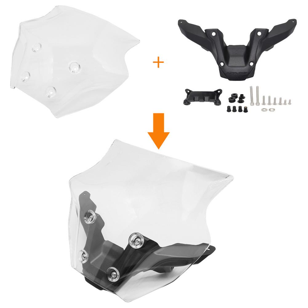 Motorrad-Frontscheibenhalterung, Windschutzscheibe, Windabweiser, Verkleidung, Ersatzzubehör, kompatibel mit MT-09 SP 2024