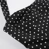 Nouveau Débardeur Sexy à Bretelles Imprimé Pois Français pour Femmes Style Princesse Pur et Séduisant Coupe Ajustée à la Taille