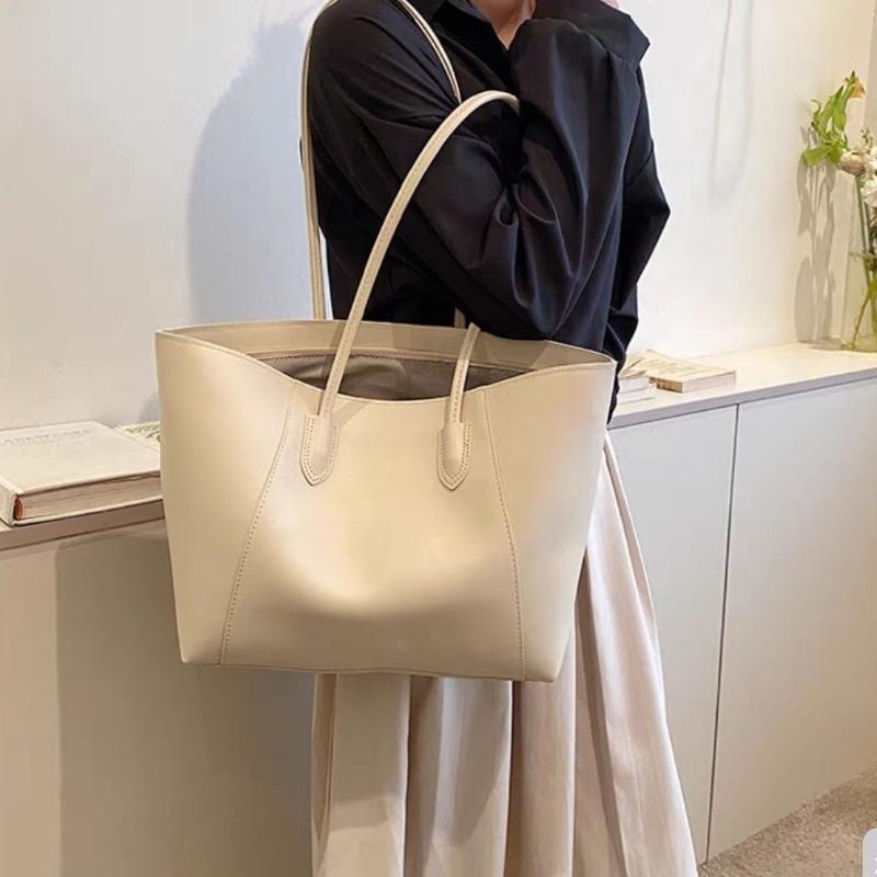 Women's Large Capacity Tote Bag Spring Summer High-End Versatile Shoulder Bag Simple School Bag