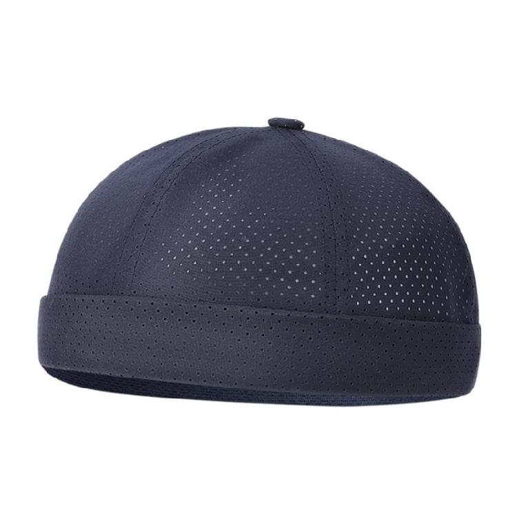 

Lightweight Mesh Cap Quick Dry Technology Adjustable Design Casual Brimless Hat For Cycling Running темно-синий