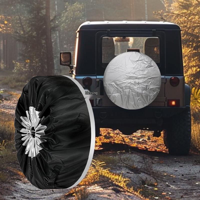 Car Tire Cover and Storage Bag for Spare, Snow, and Drift Tires