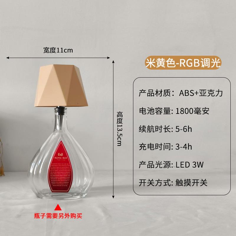 Tall Metal Desk Lamp Wine Headlamp Bar Clear Bar Cafe Ambient Light Mushroom Lamp Ambient Desk Lamp Bud Lamp