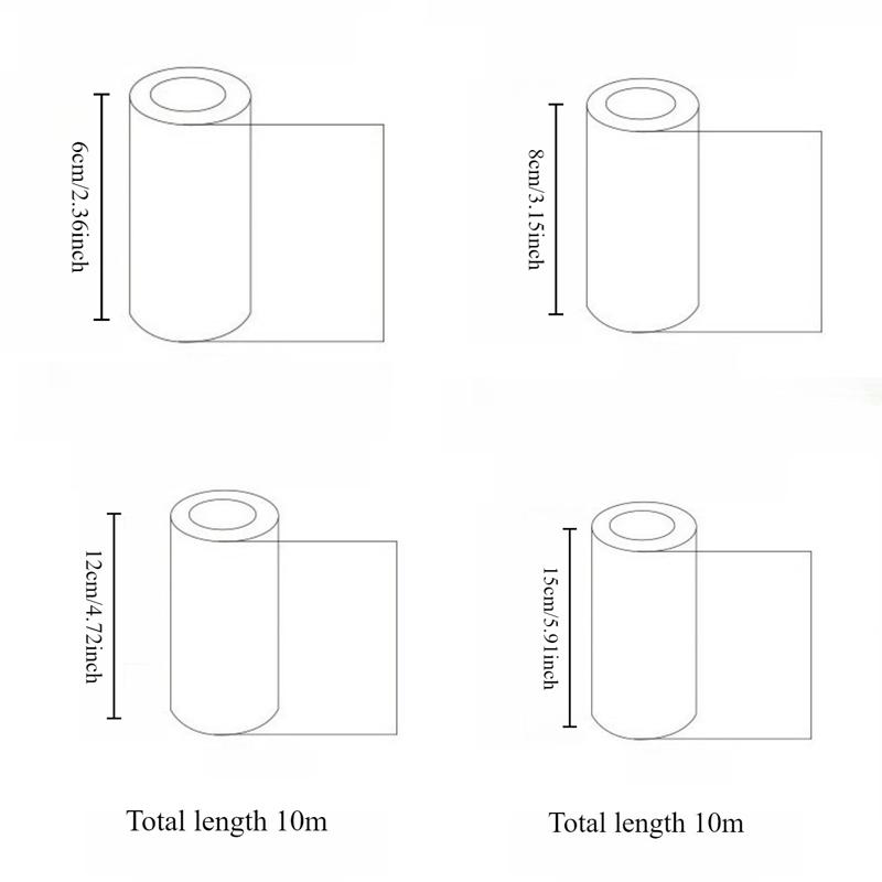 1pc Cake Packaging High-Transparency 5m PP No Raw Edge Mousse Cake Border Popping Paste Decoration Baking Packaging