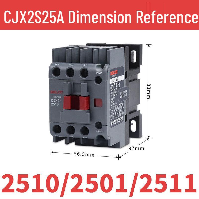 DELIXI CJX2S Series AC Contactor (380V/220V/110V/36V/24V)