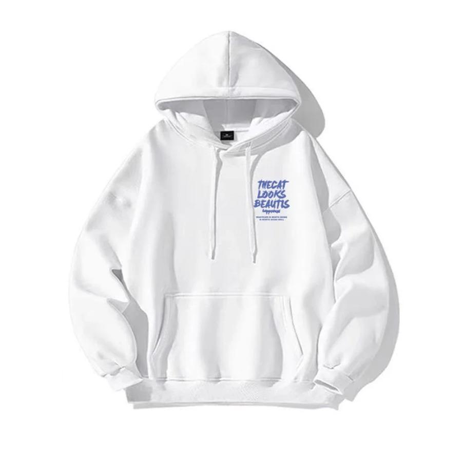 2024 Novo Moletom Casual Streetwear Moda Masculina Confortável Hip Hop Streetwear Y2K Moletom Pulôver S-3XL