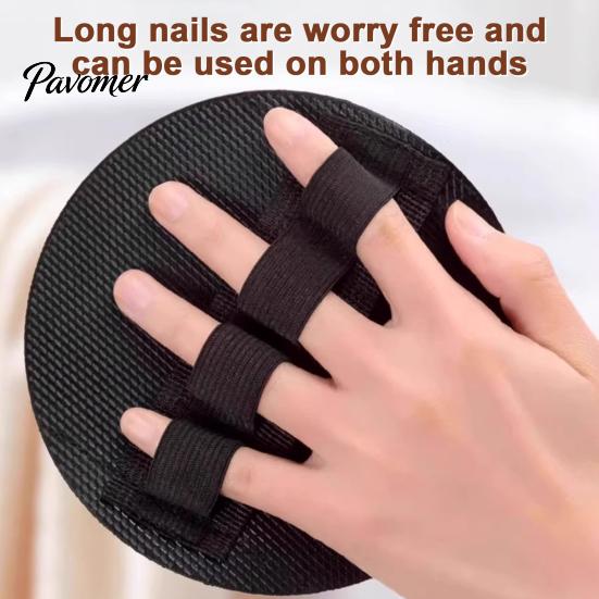 Soft Rubber Body Scrubbers Exfoliating Bath Scrubber Glove with Strap, Ergonomic Deep Skin Cleansing Shower Portable for Gym Mitt, Lightweight