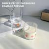 Cute Printed Glass Cups, Drinking Glassware , Bubble Cups for Iced Coffee, Juice, Beverage, Milk, Cocktails, Bubble Tea.