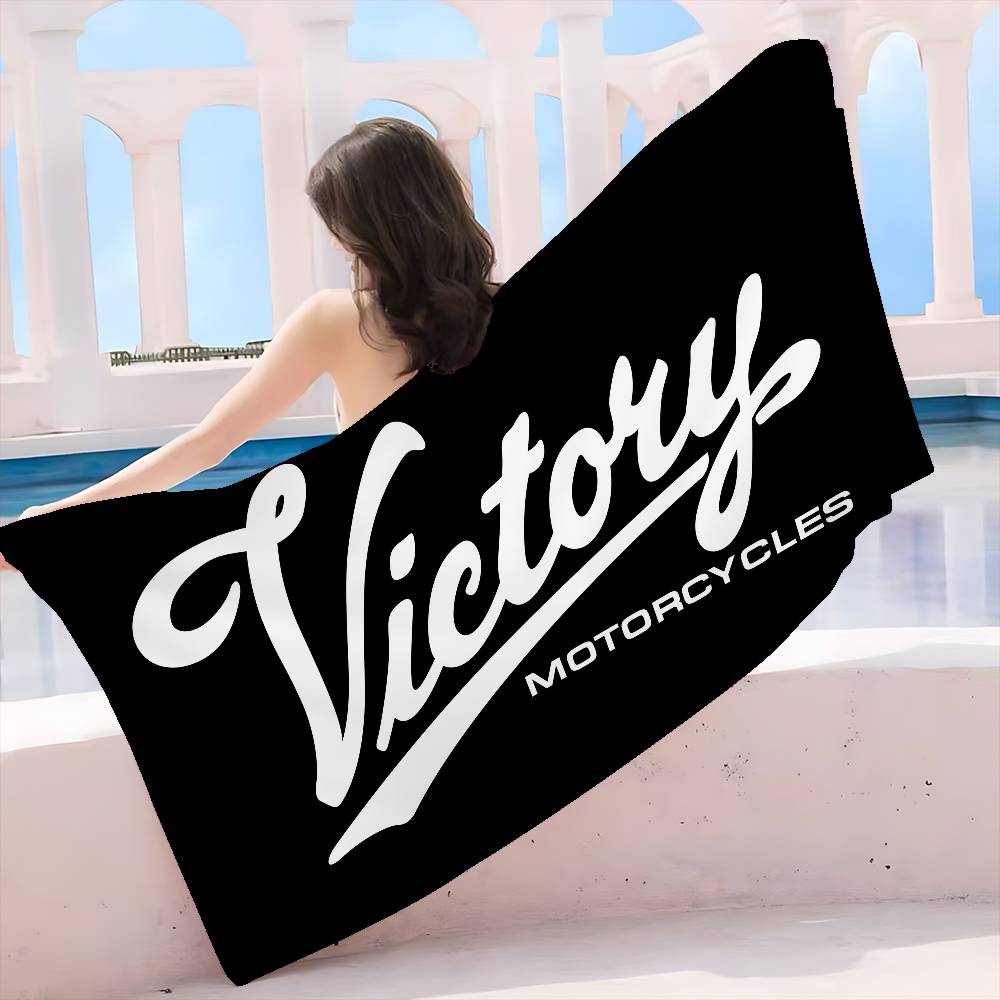 

V-Victorys Motorcycles Racing Microfiber Beach Towel Absorbent Quick dry Soft Yoga Swimming Resort Mountain Climbing Towel W30*H60(CM)