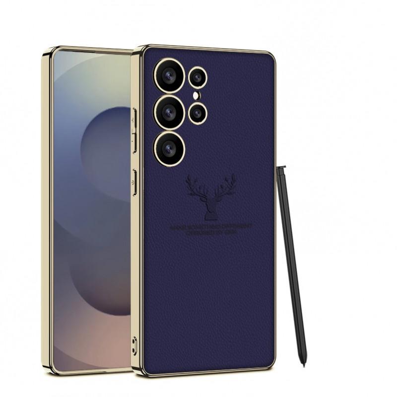 Premium Design PU Leather Case Galaxy S26 Ultra S25 S24 S23 Shockproof Slim Cover With Precise