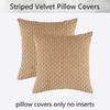 1pcs 55x55cm Cushion Cover Corduroy Pillowcase Khaki Striped Pillow Cover for Sofa Couch Living Room Bed Large Size Home Decor