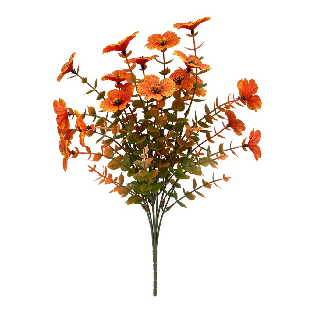 Artificial Eucalyptus Branch Arrangement with Multiple Stems Realistic Desktop Decorative Plant for Home Office Living Room Display