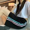Casual Shorts Female Rainbow Bar Sports High Waist Thin Wide Leg Pants Loose Casual Pajama Pants Girls Summer Dress