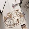 Diatom Mud Mat Bath Area Non-slip Cushion Rural Home Toilet Entry Entry Quick Drying Soft Carpet Foot Mat Moisture-wicking