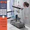 Stainless Steel Mobile Mop & Cleaning Tool Storage Rack