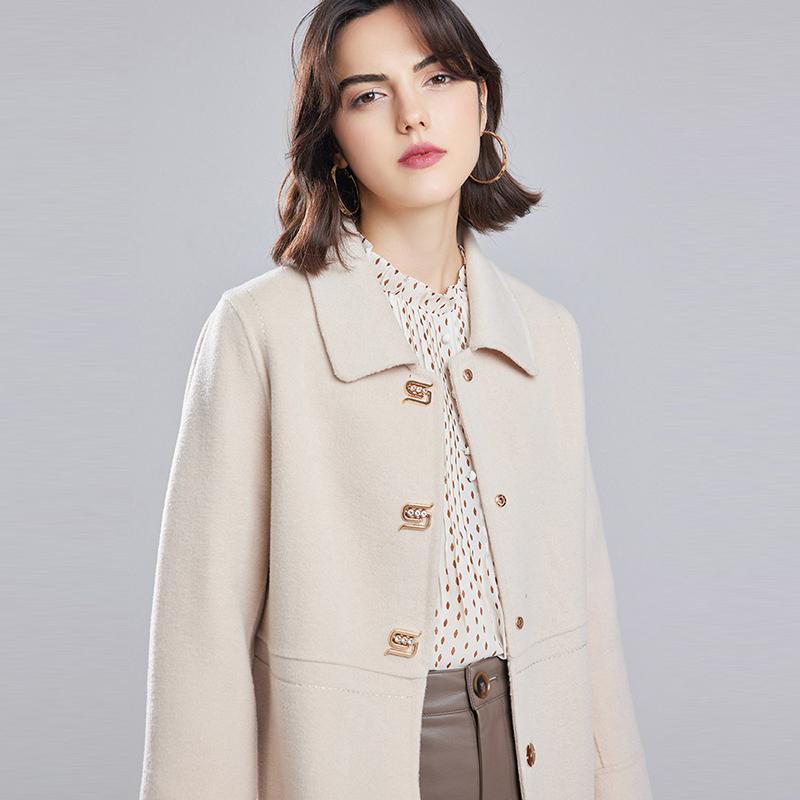 Women Wool Coat 100% Wool MODERN NEW SAGA Autumn Woolen Coat Winter Wool Overcoat Women Cashmere Long Jackets