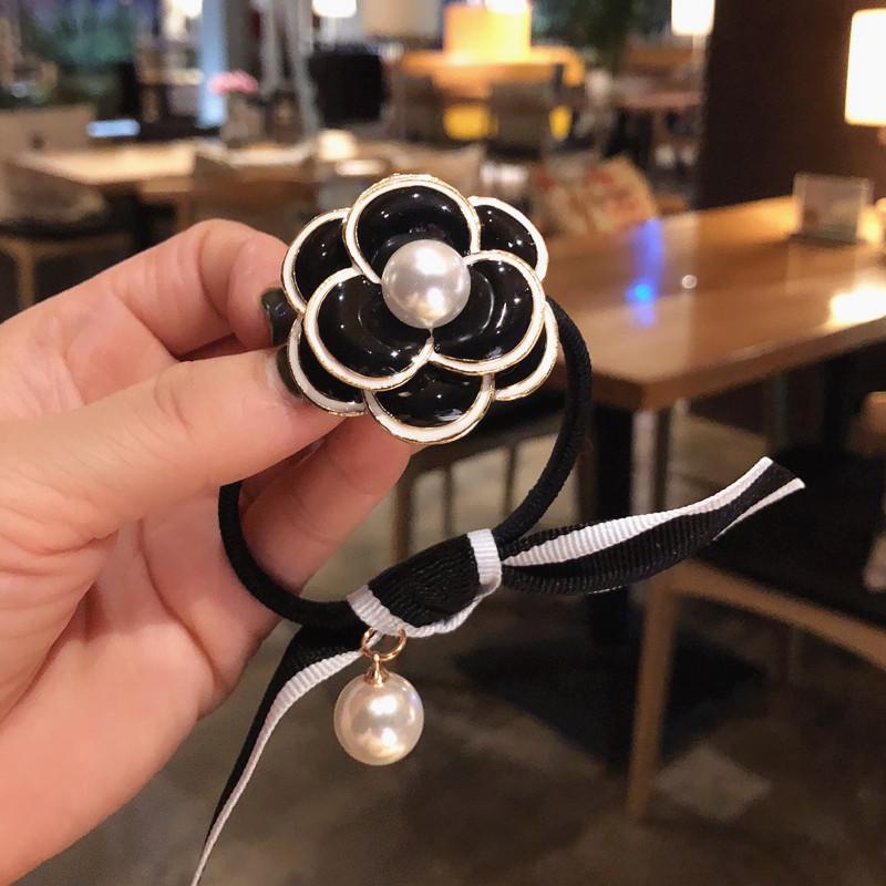 Kaméliová čelenka do vlasů pro ženy Gumička do vlasů Luxusní šperky Dámská čelenka do vlasů Dívčí perlové vlasové doplňky Vlasové šperky pro ženy