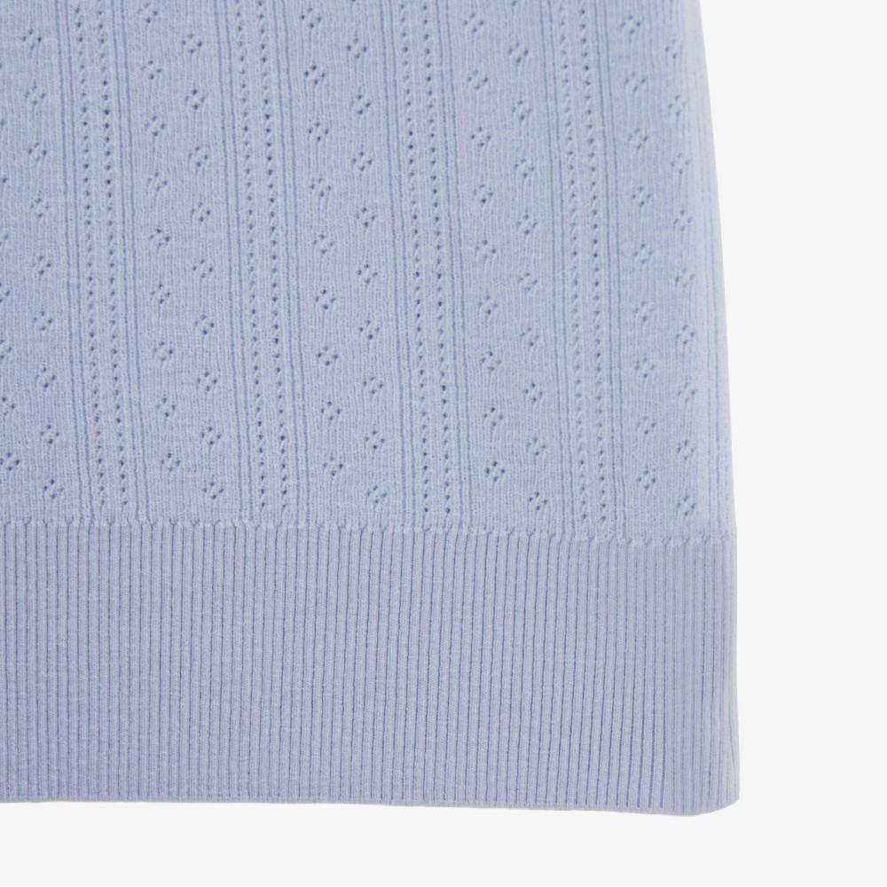[Lacoste] Women's Pointelle Sweater Polo Shirt PF413E-56GJ2G