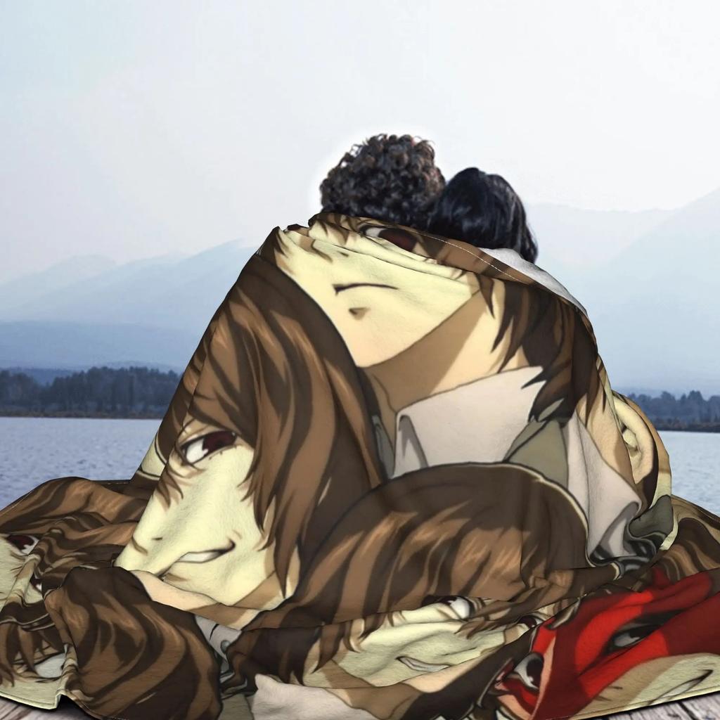 P5R The Many Faces of Goro Akechi Flannel Blanket Custom Throw Blankets for Sofa Bedding Lounge 200x150cm Plush Thin Quilt