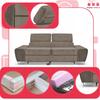 Sofa Couch Bosso Living Room Family Furniture Brown Velvet Reg Headrest