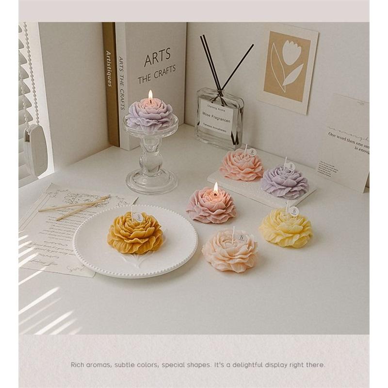 Handcrafted Peony-Scented Scented Candle—Romantic Gift Set for Birthdays