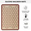Multifunctional Macaroons Silicone Mats Practical Macaroons Tray Oven Baking Mats for Cake Cookie Pastries Oven Baking X3UC