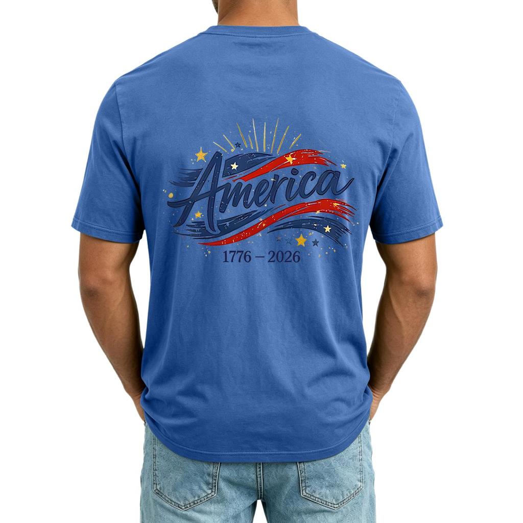 Men V Neck Short Sleeve T Shirt with Printed Pocket Relaxed Fit Lightweight Casual Top for Daily Wear