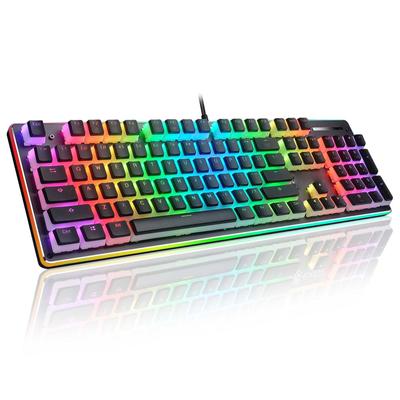 PBT-Translucent OEM Height 104-Key Pudding Mechanical Keyboard Universal Keycap