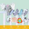 Infant Baby Elephant Spiral Plush Hanging Toys for Car Seat Stroller Wrap Around Baby Carriage Toy
