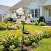 Flower Shaped Garden Light Fixtures 6 Head Lily Solar Light, IP44 Waterproof of The Valley Stakes Stake Lamp for Yard Patio, Outdoor Pathway Landscape