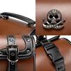 European-American Punk Harley Motorcycle Waterproof Front Bag with Contrast Design