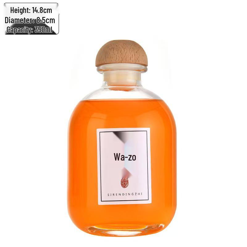 Premium Homemade Fruit Wine Bottles: Sealed, Leak-Proof, Frosted Glass with Large Belly Design