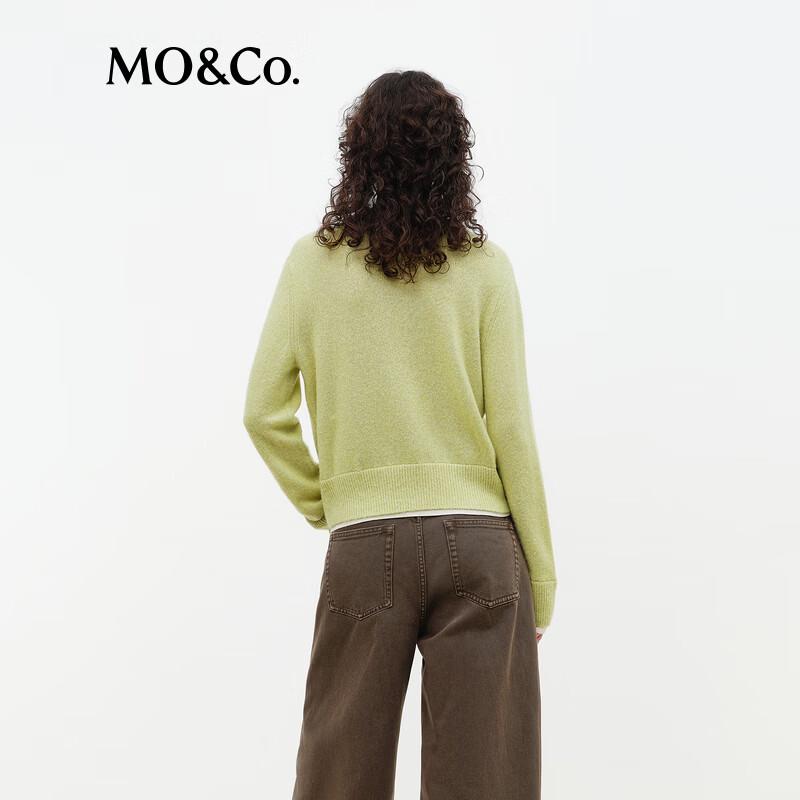 MO&Co. Women's V-Neck Knit Cardigan