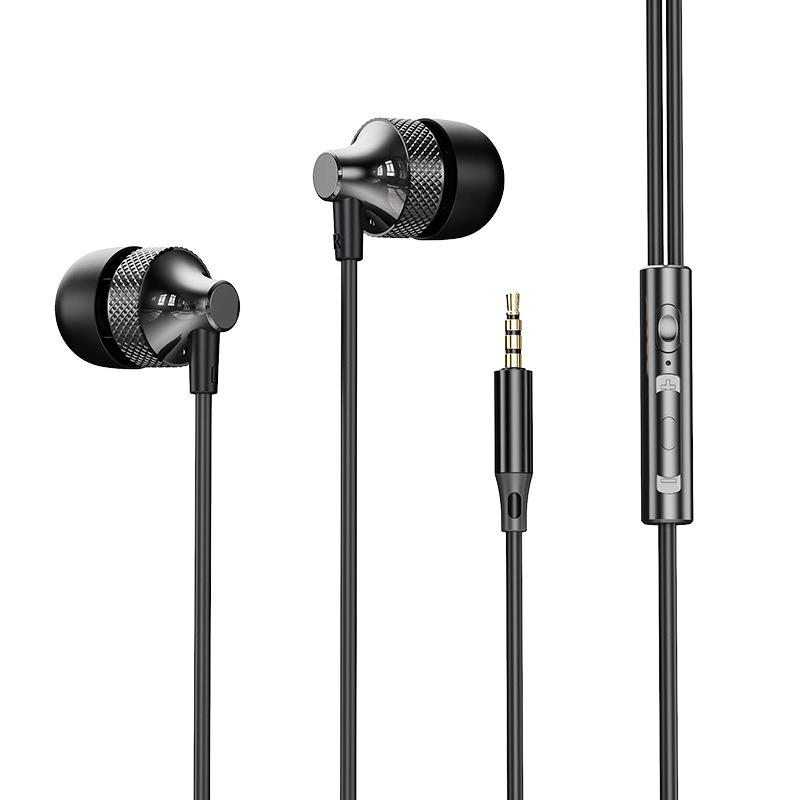 Metal Design Type C&3.5mm Earphones For Samsung Stereo Sound Headphones Wired Control In-Ear Headsets Gaming Earbuds Handsfree