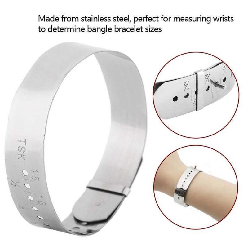 Stainless Steel Jewelry Making Tool Adjustable Bangle Gauge Sizer Jewelry Jewellery Making Bracelet Sizing Tools for Jeweler