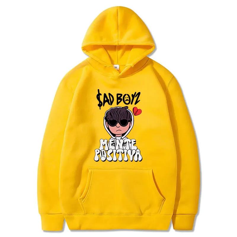 2025 Men's Hoodies Junior H Sad Boys Harajuku Girls Hip Hop Pullover Fancy Music Gift Casual Loose Comfortable Sweatshirt