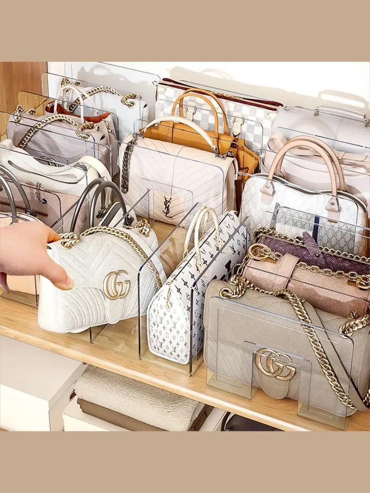 Small Bag Storage Rack Wardrobe Divider Rack For Shoulder Bags