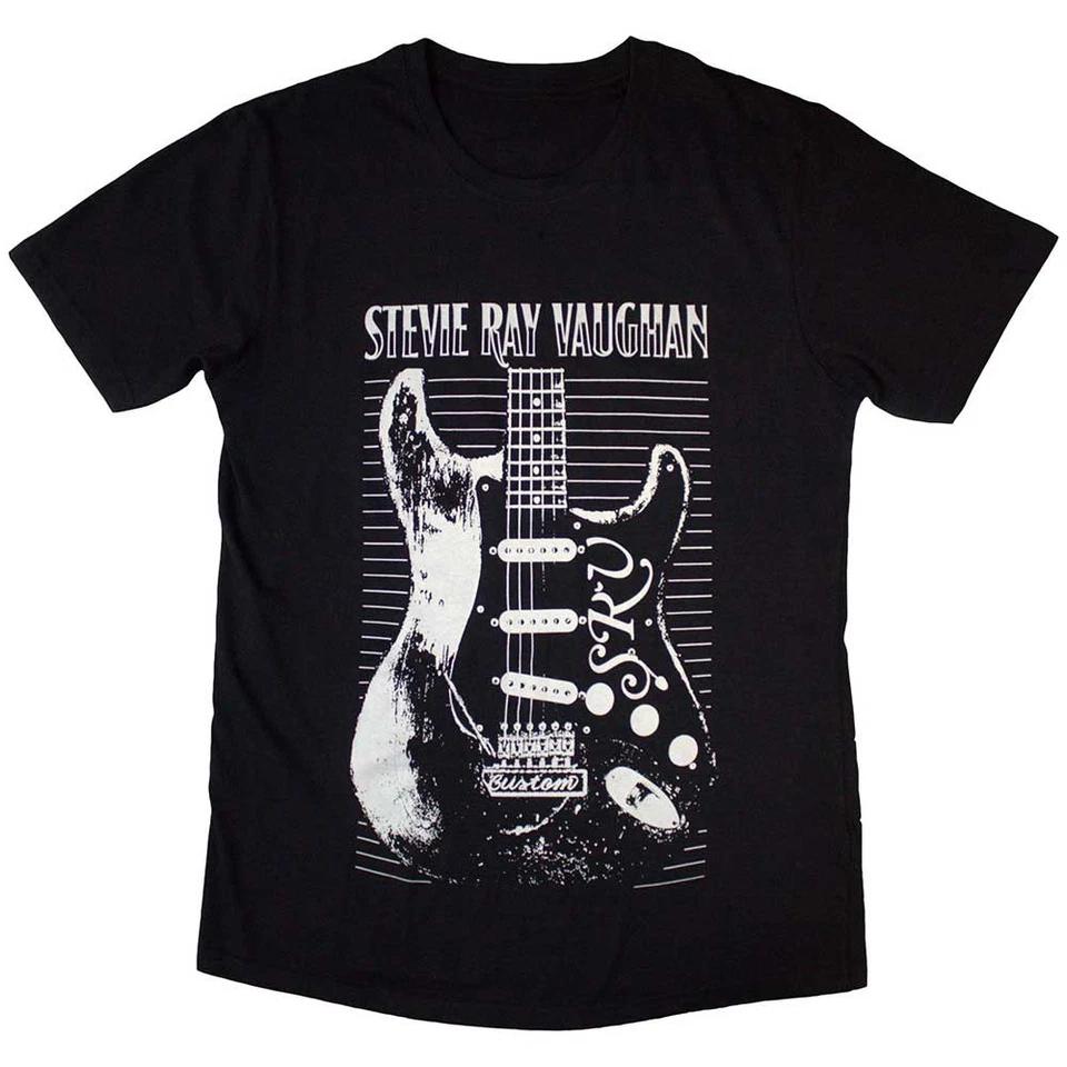 Stevie Ray Vaughan T-Shirt: Guitar OFFICIAL NEW