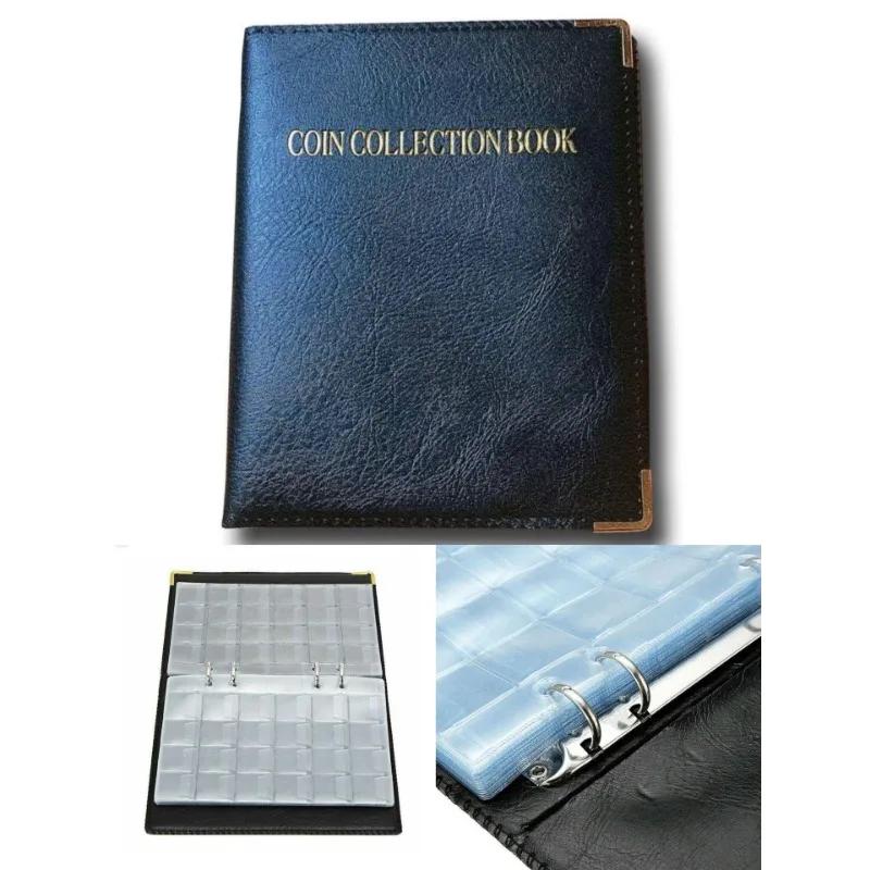Coin Collection Book 480 Large-capacity Ancient Commemorative Coin Binder Collection Booklet Album Black