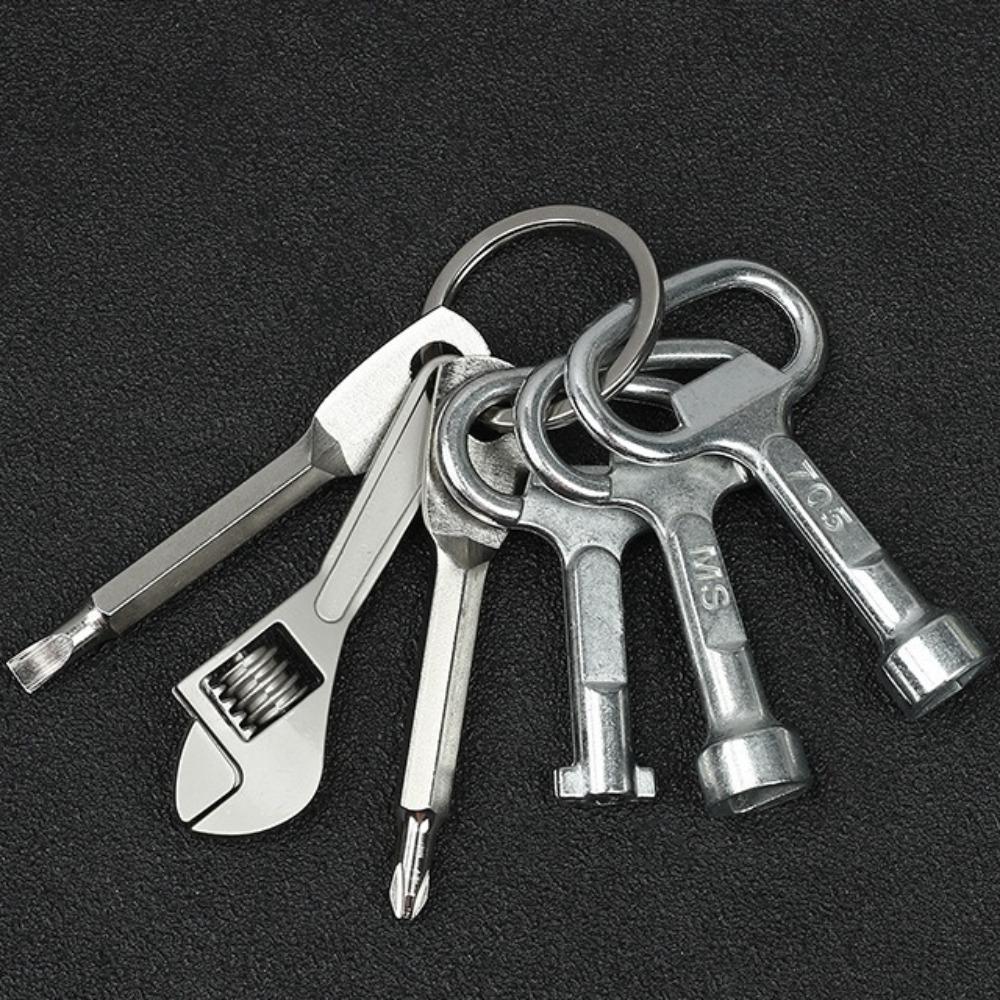 Multifunktions-Schraubendreher-Set Schlüsselanhänger Metallschlüsselanhänger Anhänger Taschenzubehör