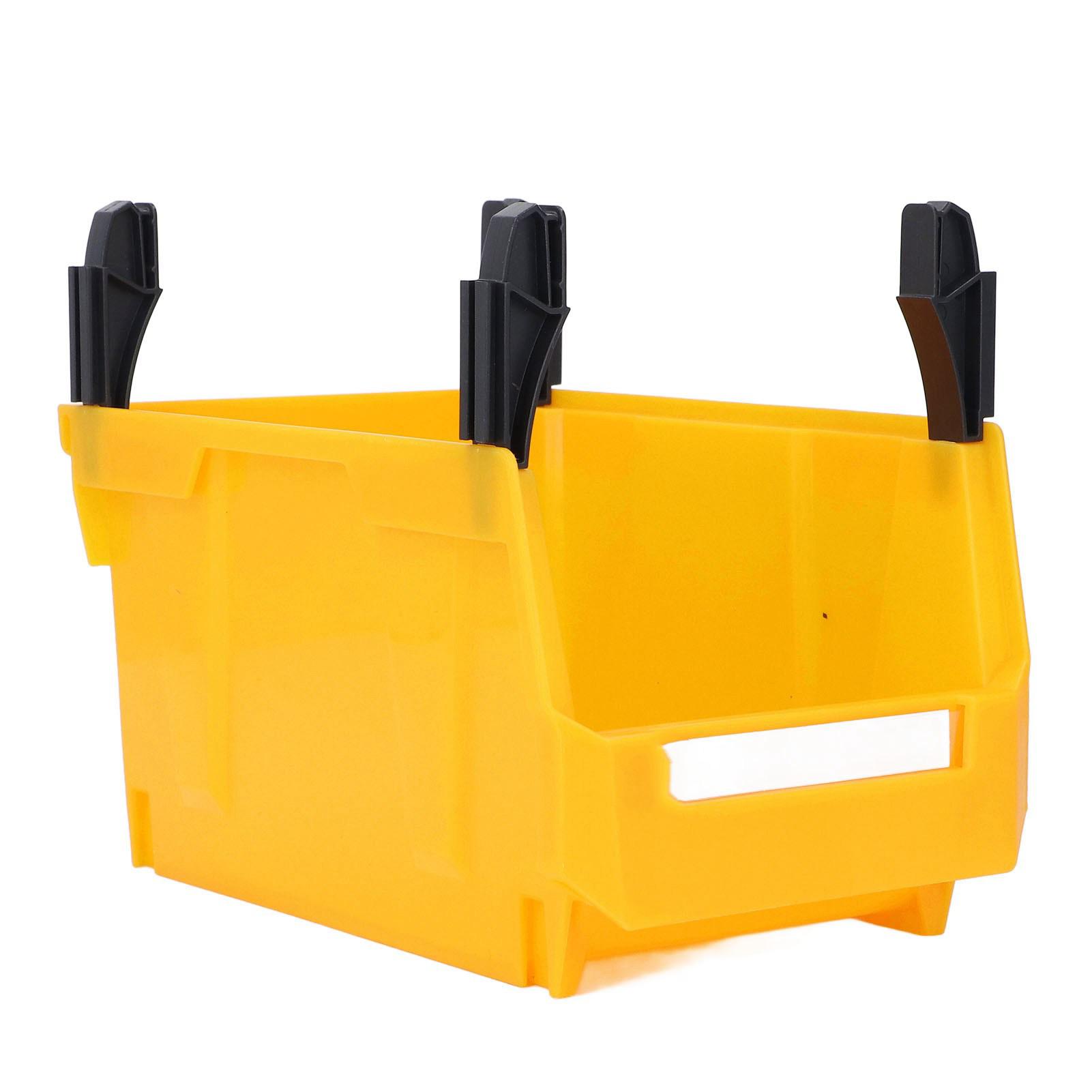 

Parts Storage Bin Thickened Plastic Large Opening Organizer Back Hanging Stackable Shop Tool Bin