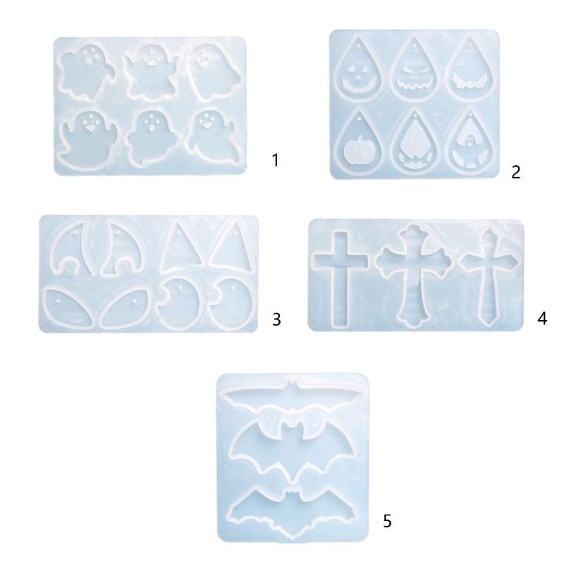 Halloween Earring Resin Mold Jewelry Casting Mold Silicone Pendant Mould Epoxy Resin Mold for Resin Jewelry DIY Crafts