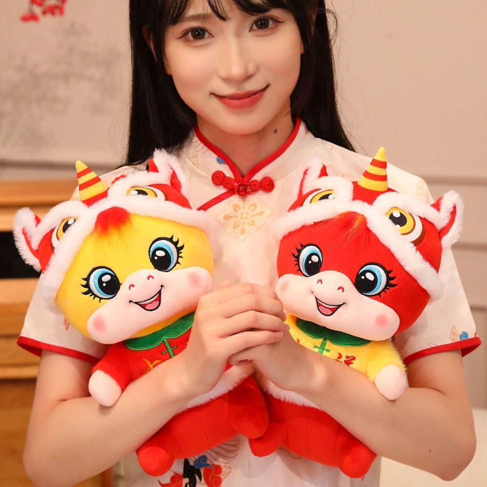 Chinese Style New Year Mascot Cute Lucky Pony Toy Traditional Horse Stuffed Doll  Home Decor