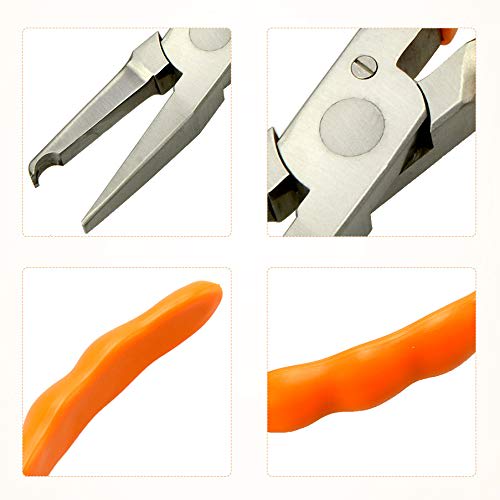 Hanchen AC-18 Pliers for Eyeglasses, Adjustable Nose Pads, Flexible Fit, for Opticians, Suitable for Beginners (Plastic Handle)