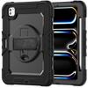 IPad Pro 11 Inch M4 M5 Case 360 Rotating Stand Shockproof Silicone Hard Shell Portable Handheld Cover